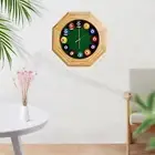 Billiard Wall Clock Gifts Silent Wood Ornament for Home Classroom Bedroom