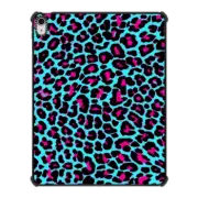 iPad Air 13-inch (M2/M3) iPad Impact Case Turquoise Fuchsia Pop Leopard