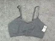 Offline By Aerie Gray Racerback Sports Bra The Hugger Recharge Least Support M
