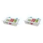 2PK Joseph & Joseph FridgeStore 31cm Under-Shelf Storage Drawer Fridge Organiser