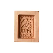 Cookie Mold Sturdy Easy Release Food Grade 3D Funny Wooden Cookie Molds for Christmas 2