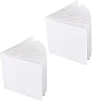 SUPERFINDINGS Blank Board Book 10 Sheets Square Paper Drawing Board Hardcover Blank Boardbook Sketch Board 16.5x16.5cm(6.5Inch x 6.5Inch) for Beginners Artists, White
