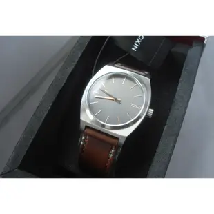 NIXON TIME TELLER 極簡工裝小錶款 皮革錶帶 玫瑰金刻度 手錶 男錶 女錶 A045-2066