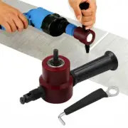 Double-Head Sheet Metal Nibbler Cutter Adjustable Cutting Power Drill AttachmeES