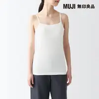 在飛比找momo購物網優惠-【MUJI 無印良品】女棉混蠶絲可拆罩杯式細肩帶(共3色)