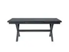 Tuba Outdoor Aluminium Patio Dining Extension Table (180-240 ) x 100cm