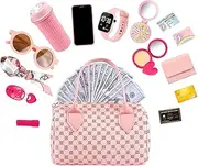 Handtasche Für Kinder - Mädchen Mit - Karaoke Maschine Kinder, Mini Karaoke Maschine Für Kinder Und Erwachsene, Prinzessinnen-Ankleidespiele Für Kinder Im Alter Von 3–6 Jahren