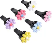 SOESFOUFU 6 Sets Flower Perfume Clips Car Daisy Decoration Daisy Air Freshener clip decorations aromatic little daisy Vehicle Perfume Clips aromatherapy clip floats decorative clip