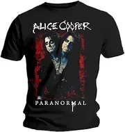 [Alice Cooper] Unisex Adult Paranormal Splatter T-Shirt