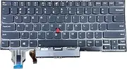 YIJIATech New US Layout for Lenovo Thinkpad X1 Carbon 7th Gen 2019 X1C 2020 20QD 20QE 20R1 20R2 8TH 20U9 20UA CS19BL 84US SN20R55563 PK131A12B00 Keyboard Without Frame with Backlight with Rocker