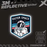 在飛比找蝦皮購物優惠-Outer SPACE LOGO 3M - 反光貼紙模切貼紙