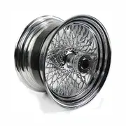 TDR 18" x 10.5" CUSTOM Project Chrome Rear Wheel Rim for Davidson Motorcycle - Twisted Spoke Design