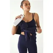 Navy Sculpt Padded Double Strap Sports Bra, Navy
