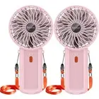 2 Pack Portable Handheld Fan, Mini Hand Held Fan, 6-15H Cooling Small Persona...