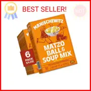 Manischewitz Matzo Ball and Soup Mix, 4.5oz (6 Pack) | Easy Prep | Kosher for Pa