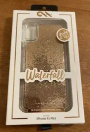Case-Mate Waterfall Glitter Case For Iphone Xs Max - Gold Brand NEW Sealed