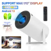 4K Mini Portable LED Projector 4G WiFi Android 13 Home Cinema 1080P Video HDMI