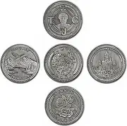 [Imasoner] Stoic Coin Collection Stoicism Medallions Stoic Challenge Coin for Daily Stoic Practice Meditations Stoic Reminder Token for Stoicism Gifts, Set of 5