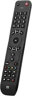 One For All Evolve TV Universal Remote Control URC7115 – Ideal Replacement for All Types of TVs - with Learning Feature - Guaranteed to Work All TV Brands – Black
