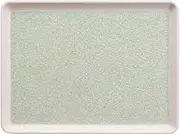 (OF-12) 14.2 inches (36 cm) Textured Long Tray, Ivory Most NS, 14.2 x 10.6 x 0.7 inches (36 x 27 x 1.9 cm)
