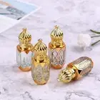 6ml Golden Refillable Perfume Bottles Glass Roll-on Essential Oil Bo SFK