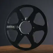 One Pair 10.5'' REVOX Black Tape Up Reels For 1/4'' Reel To Reel Tape Recorders