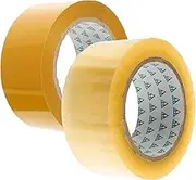 Generic 2 Rolls Packing Tape of High Viscosity Household Carton Tape for Sealing Boxes Packaging for Home Office and Shipping Needs Each