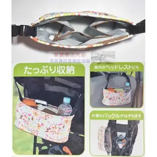 車資樂㊣汽車用品【BD-307】日本NAPOLEX Disney 小熊維尼後座多功能置物袋(可掛座椅頭枕/嬰兒車)