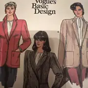 VOGUE #1193 BASIC DESIGN SEWING PATTERN for 5 JACKETS SIZE 12 UNCUT--