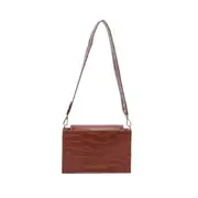 Female Alligator Pattern Commuter Handbags Solid Color PU Shoulder Messenger Bag Fashion Exquisite Shopping Bag