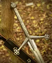 Viking Sword Damascus Steel, Scottish Claymore Highland Sword, Medieval Sword