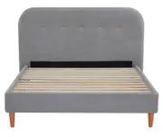 Venus Boucle Bed Frame Light Grey (Double Queen)