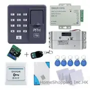 ZKTeco Fingerprint + RFID Card + Password Door Access Control Kit + Mortise Lock