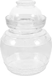 [ABOOFAN] 1Pc Capacity Transparent Pickle Can Sealed Glass Food Storage Jar for Kitchen and Easy to Clean for Pickling Vegetables and Preserving Food