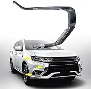 3Pcs Front Bumper RH Chrome Trim Molding Strip Set Replacement for Outlander 2016 2017 2018 2019