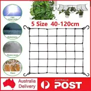 5 Size Elastic Scrog Trellis Net with 6 Hook Plant Support Netting for Grow Tent