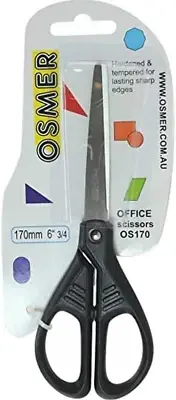 Osmer OS170 Craft Scissor, 170 Mm Length, Black/Silver