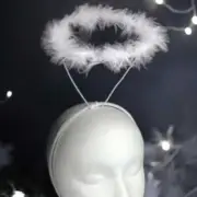 Halo Feather White w/Head Band