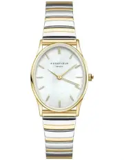 [Rosefield] The Oval Half Moon Bracelet Watch in Two-Tone