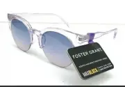 NEW Women Sunglasses Foster Grant PURPLE CLEAR Fade 100% UVA/UVB PROTECTION