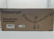 MOUNTUP Triple Monitor Mount Monitor Desk Mount for 3 Monitors Up to 17.6 LBS.