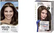 Clairol Permanent Hair Colour Bundle: Clairol Nice'N Easy 5 Natural Medium Brown + Clairol Root Touch Up Permanent - 5 Medium Brown, For Brown Hair