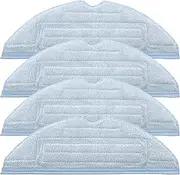 [Unikstone] 4 pcs Mop Pads for Roborock S7 S7+ S7 MaxV Ultra S7 Pro Ultra S8 S8+ Series Robot Vacuum, 8 Pack Microfiber Mopping Cloth Vacuum Accessories, Replacement Perfect Fit for S7 and S8 Series