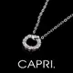 『CAPRI』精鍍白K金鑲CZ鑽 愛心項鍊 (3折)