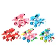 Adjustable Roller Skates for Kids Double Row Four Wheels Inline Quad Skates for