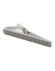 [yd.] Texture Tie Bar 5 cm in Silver