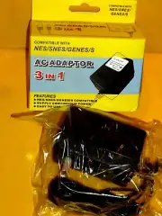 NES , SNES & GENESIS POWER SUPPLY 3 IN 1 BRAND NEW UNOPEN BOX