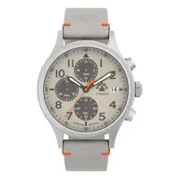 在飛比找momo購物網優惠-【TIMEX】天美時 遠征系列 42毫米三眼計時戶外手錶 灰