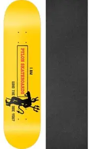 Pylon Skateboards Who The Devil 8.75" Skateboard Deck + griptape