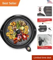 Electric Grill - Cool Touch - Fast Heat Up - Easy to Clean - Effortless